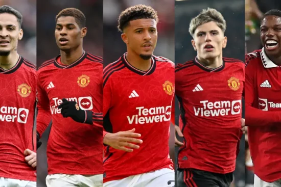 Antony, Rashford, Sancho, Garnacho e Malacia estão liberados pelo United