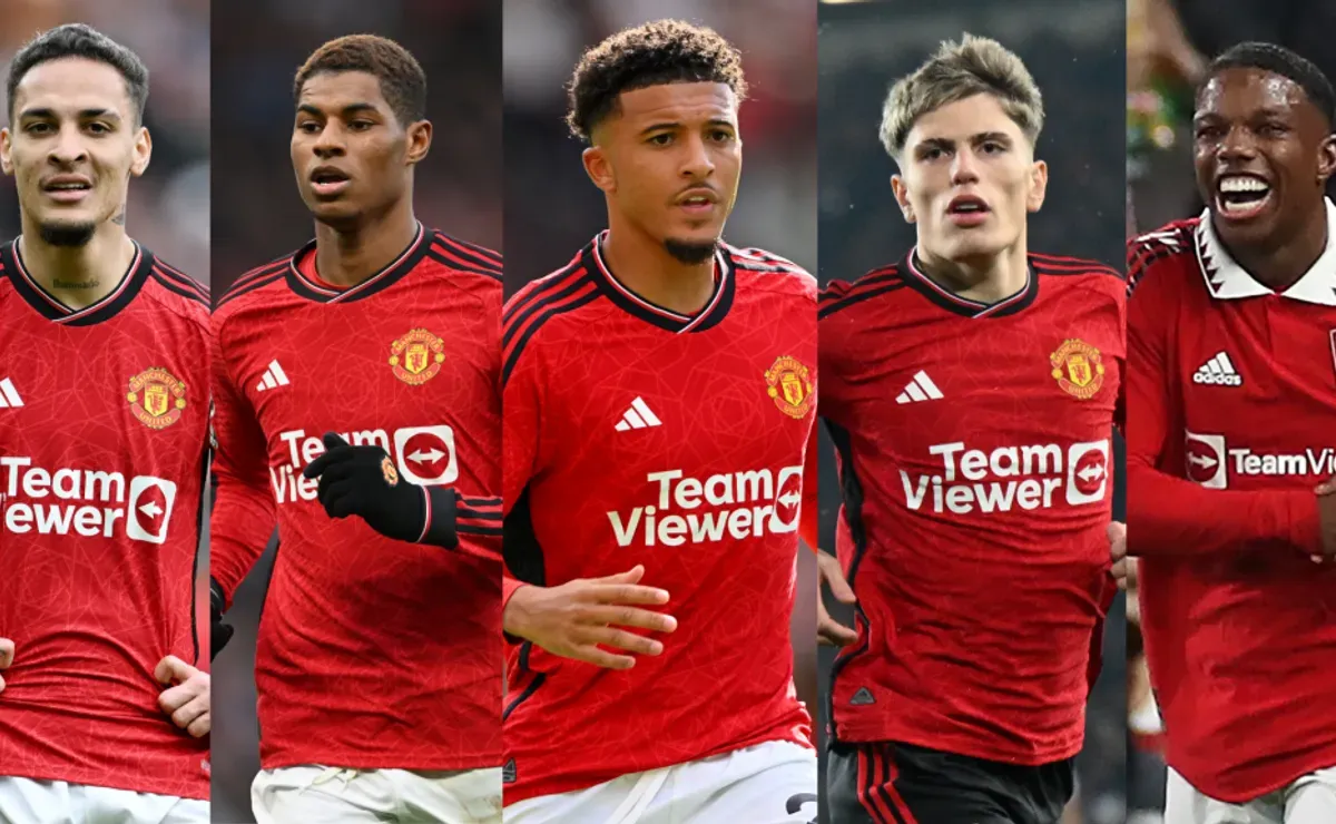 Antony, Rashford, Sancho, Garnacho e Malacia estão liberados pelo United